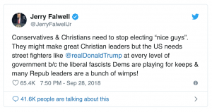 jerry falwell jr. christians in politics