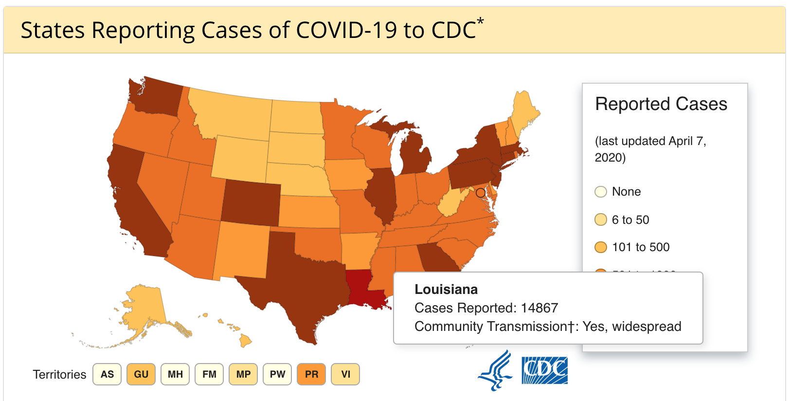 coronavirus in the US