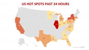 US coronavirus hot zones may 15 2020