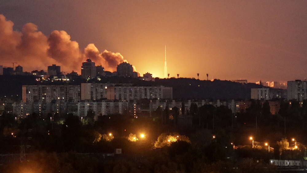 Kyiv,,Ukraine,-,24,May,2026:,An,Explosion,Lights,Up