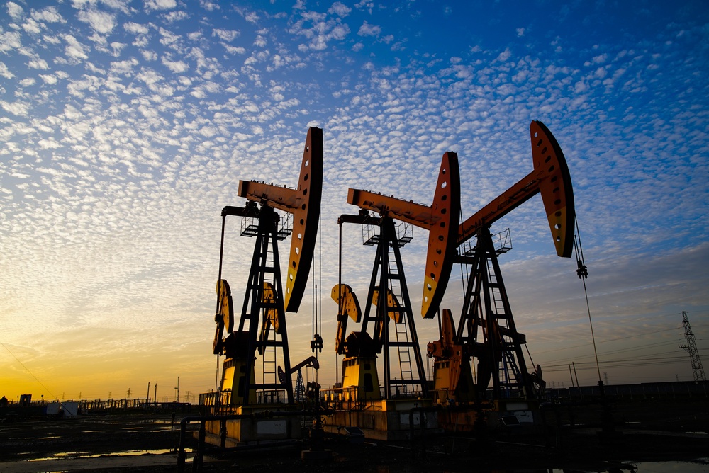 The,Oil,Pump,,Industrial,Equipment.,Oil,Field,Site,,Oil,Pumps