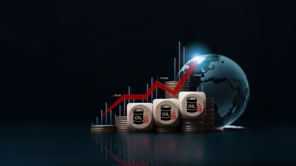 Rising,Oil,Prices,And,Inflation,Concept,,Oil,Barrels,Icon,On